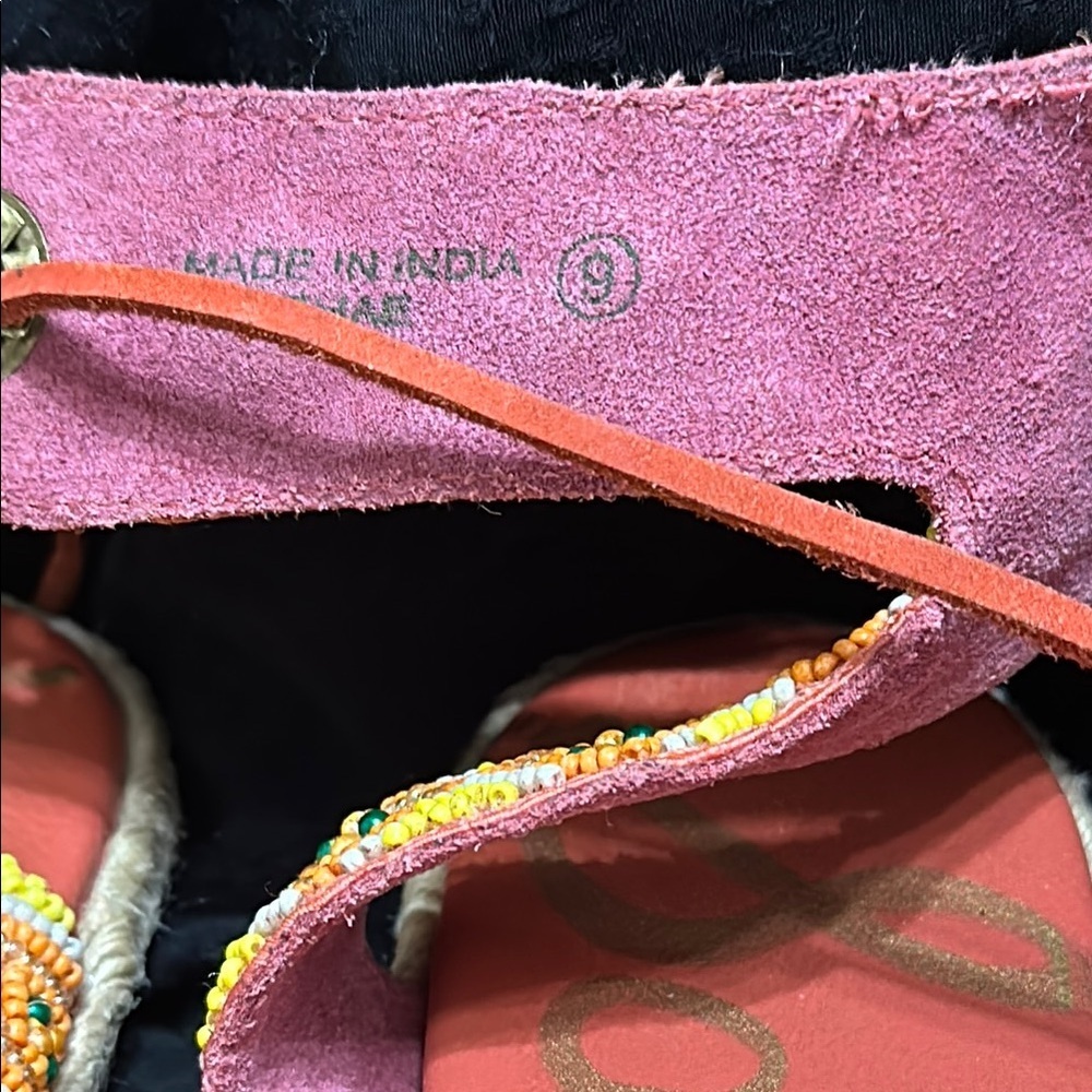 Red Espadrilles with Adjustable Ankle Strap and Soft Fabric - Picture 2 of 7